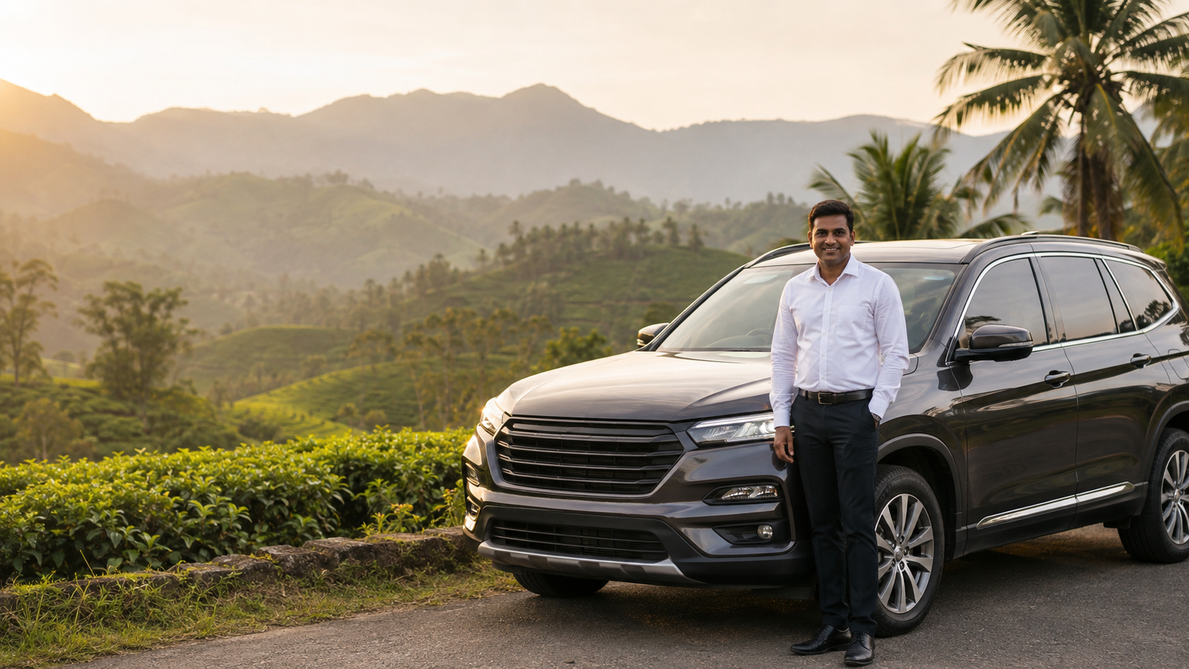 Private chauffeur guide with vehicle for a multi-day Sri Lanka journey