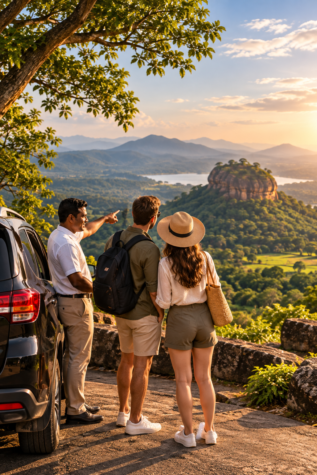 Family travelling together through Sri Lanka on a private family tour