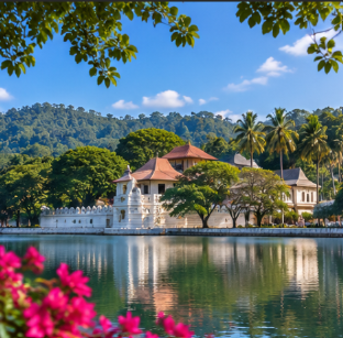 Kandy hill country in Sri Lanka